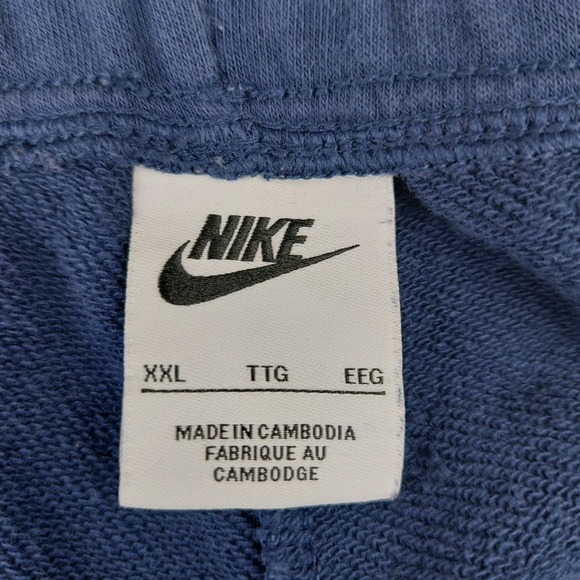 Nike Dance Trousers Womens 2XL Blue Loose Baggy Fleece Joggers Hip Hop Y2K‎ - Picture 7 of 12